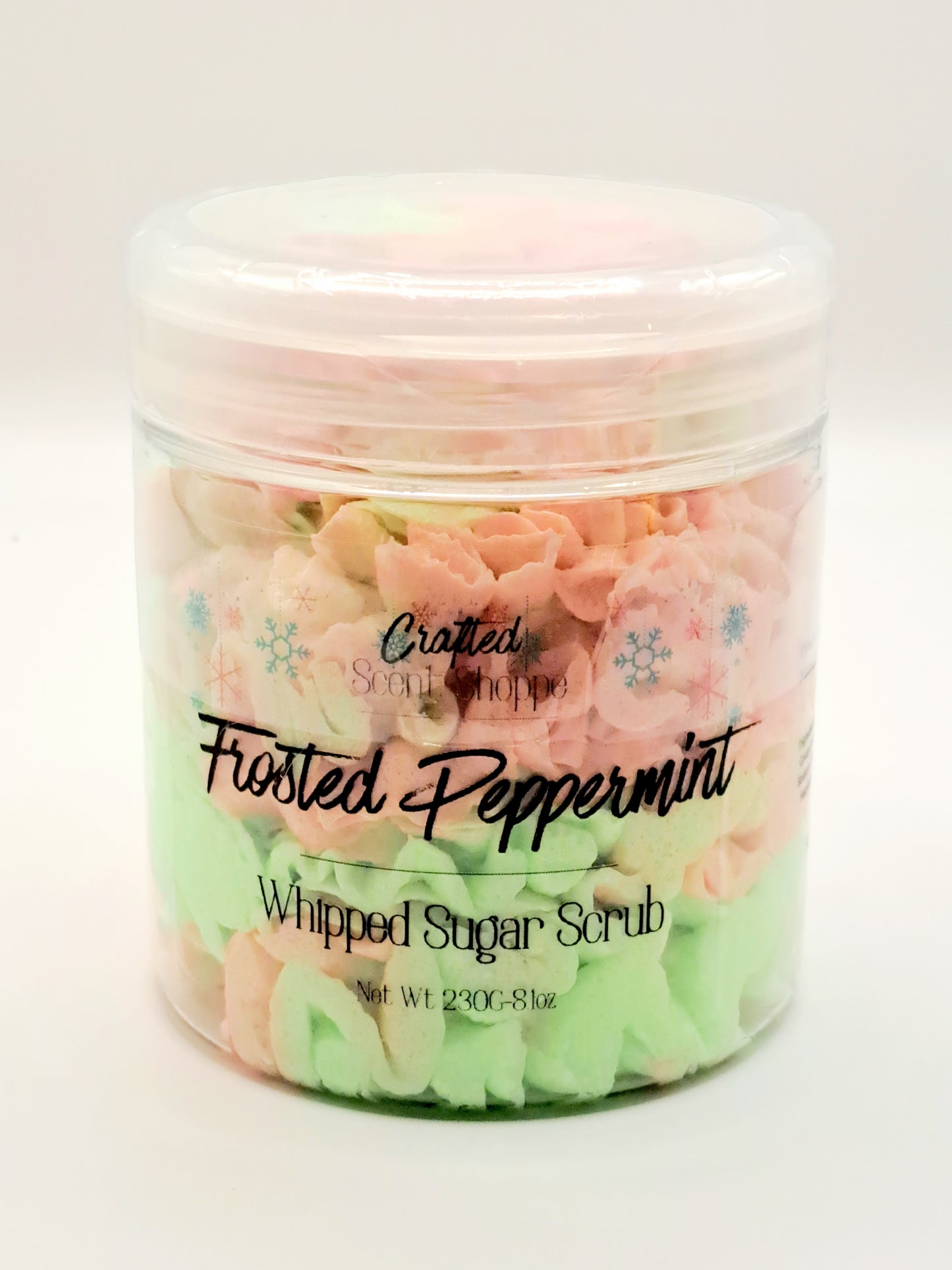 Frosted Peppermint - Whipped Sugar Scrub - Exfoliate - Christmas